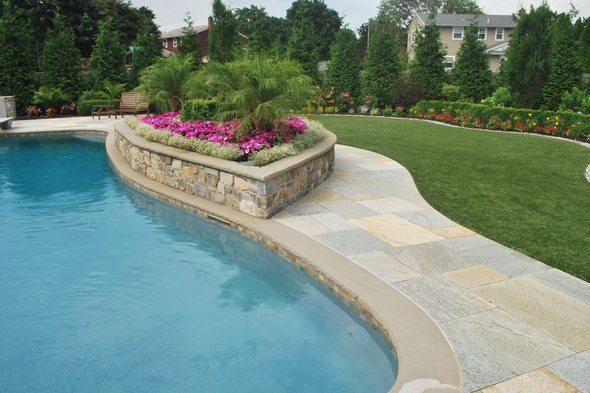 Asheville Artificial Turf Poolside
