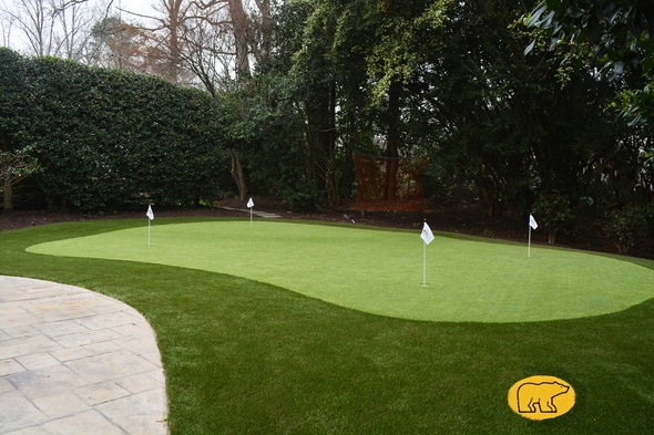 Asheville Backyard Putting Green