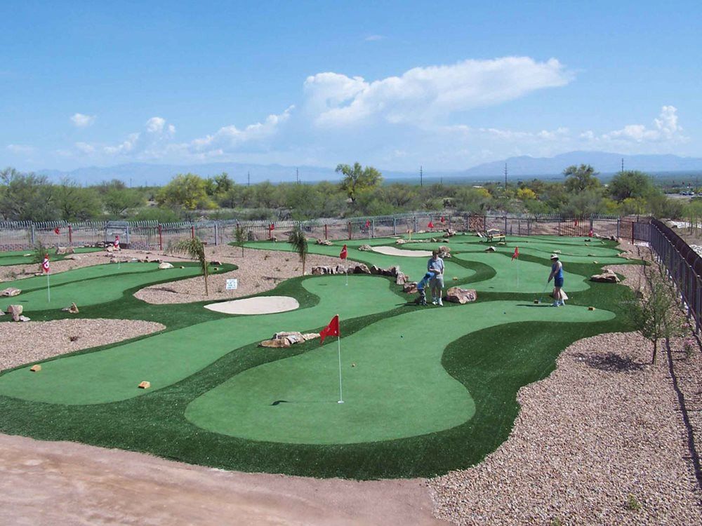 Asheville putting green grass