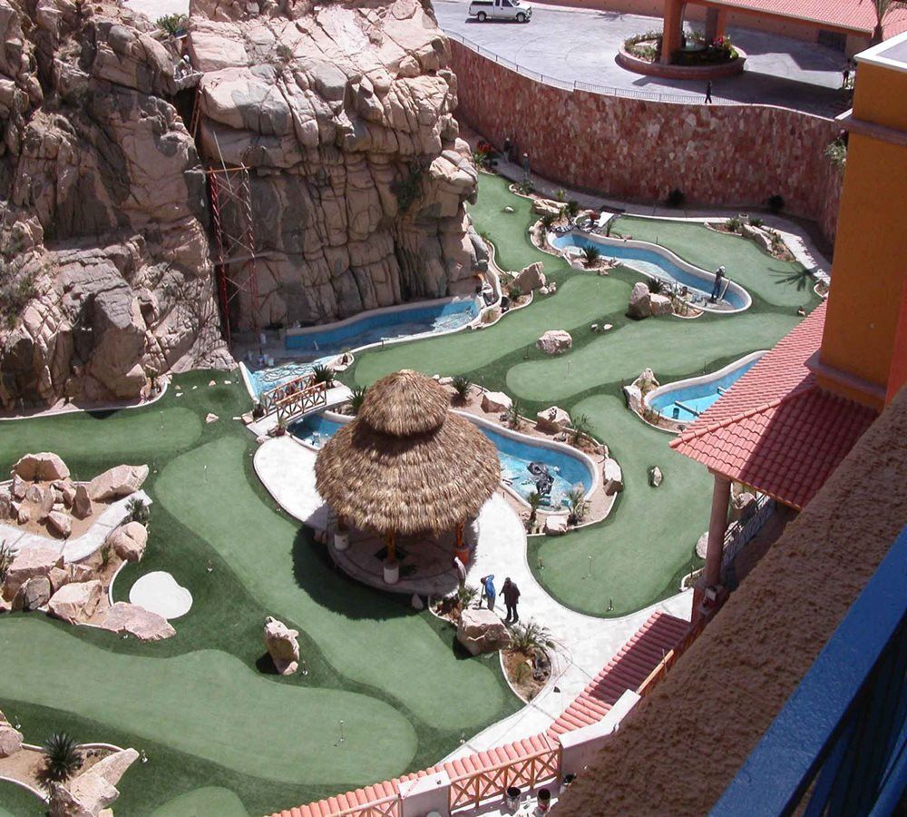 Asheville artificial putting green
