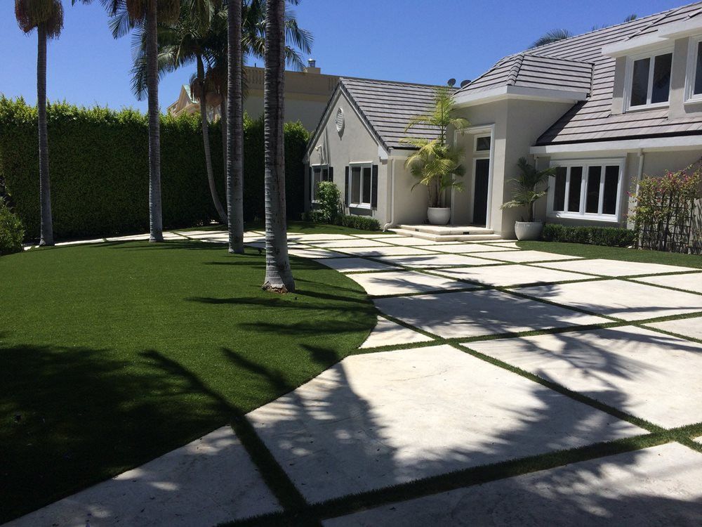 Asheville artificial grass landscaping