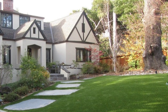 Asheville synthetic grass landscaping